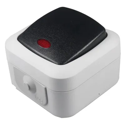 Produktbild von Feuchtraum IP44 250V 10A Kontrollschalter Aufputz Kontroll Schalter