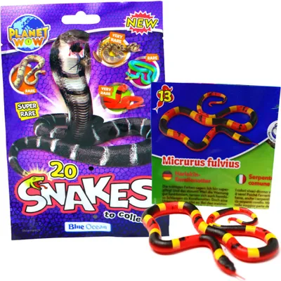Produktbild von Blue Ocean Snakes Sammelfiguren 2024 - Planet Wow - Figur 13. Harlekin Korallenotter
