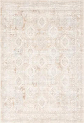 Produktbild von Designer Teppich Moderne Orient Vintage Klassik, Größe:80x150 cm, Design:Creme