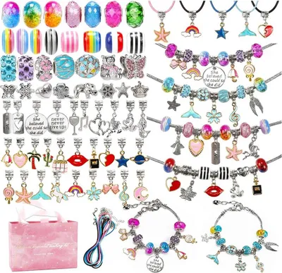 Produktbild von Malplay Beads For Jewellery Making "No. 120" Craft Set Zestaw biżuterii do tworzenia kreatywnych bransoletek dla dzieci w wieku 6 lat i starszych