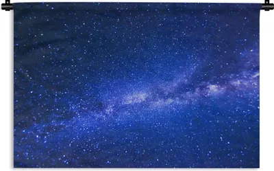 Produktbild von MuchoWow® Wandteppich Wandbehang Milchstraße am blauen Himmel 60x40 cm Tapisserie Dekoration Wandtuch - Wanddekorationen