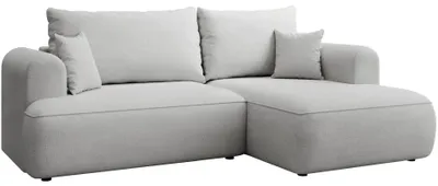 Produktbild von Selsey Ovo Mini – Ecksofa mit Schlaffunktion, rechts – Hellgrau – Chenille, Easy Clean
