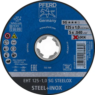 Image de Disque à tronçonner X-LOCK SG STEELOX D125x1mm droit