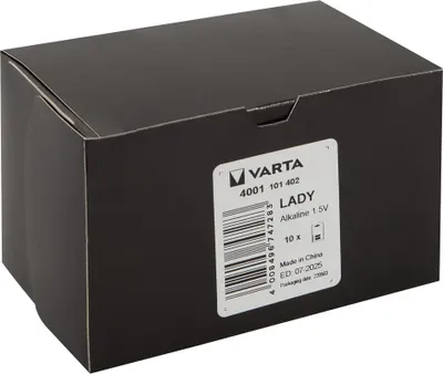 Image de Bte10.2xblist.lr1/n/lady.1,5v.850mah - Varta