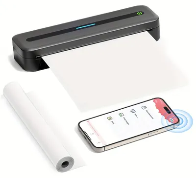 Obrázek produktu pro Přenosná termální tiskárna - Mobilní tiskárna - Bezdrátová tiskárna - Tiskárna bez inkoustu - Kompaktní tiskárna