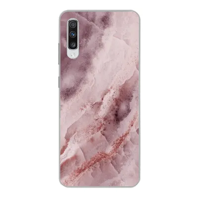 Produktbild von MuchoWow® Handyhülle Schutzhülle Hülle für Samsung Galaxy A70 Naturstein - Rosa - Luxus Silikon Softcase Handy Hülle - Schutzhaube