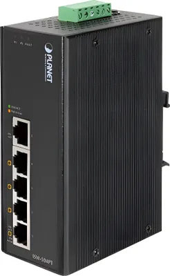 Produktbild von PLANET 5-Port Industrial Ethernet Switch w/ 4 PoE (-4075
