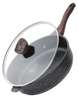 Productafbeelding van Anti-aanbakpan met deksel - 30 cm. Gezonde inductiekookpan