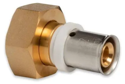 Produktbild von Selfio-Press Aluverbund Pressfitting Übergangsverschraubung Innengewinde 16 x 2 - 3/4' TH + U Kontur