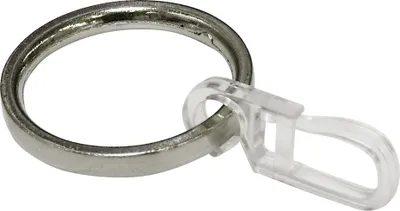 Produktbild von Gardinia Ringe mit Haken Vancouver, Ø 16/19 mm, edelstahl-optik