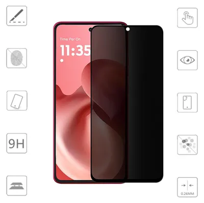 Immagine prodotto di Per Motorola Moto G86 5G 1x 2.5D 0,26mm Privacy 9H Pellicola di vetro temperato