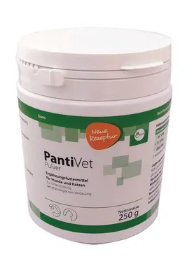 Produktbild von PantiVet Pulver für Hunde und Katzen – Kann zur Verdauungshilfe & Magen-Darm-Stabilisierung bei Hund und Katze beitragen