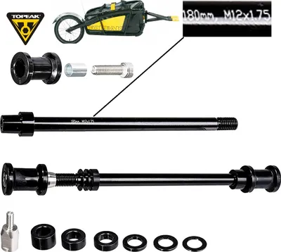 Image de Topeak Journey Trailer TX Axle Noir
