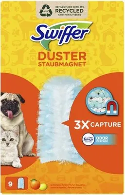 Produktbild von Swiffer Staubwedel Nachfüllpack Zitrusduft – 9 Staubtücher für Haushaltsreinigung