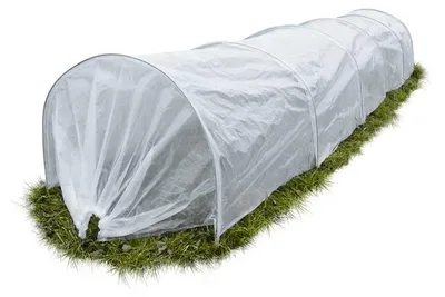 Zdjęcie produktu dla Tunel ogrodniczy z agrowłókniny zimowej 5 m, mini szklarnia, foliak 500 x 60 x 40 cm