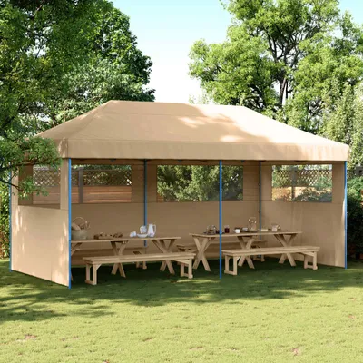Immagine prodotto di Maison Exclusive - Tenda per feste, dimensioni 292 x 580 x 315 cm, colore beige, tessuto Oxford