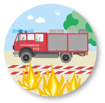 Produktbild von Feuerwehr Tortenaufleger 20 cm