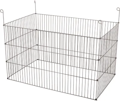 Image de Parc en métal pour cochons d'Inde gris 4 parois 100cm Zolux