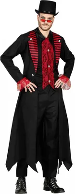 Produktbild von Edles Gothic Vampir Halloween Kostüm für Herren Größe: L