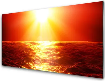 Produktbild von Acrylglasbilder 100x50 Wandbild Druck Sonne Meer Landschaft