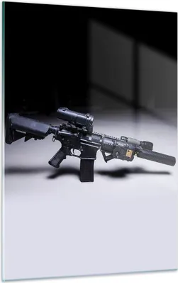 Produktbild von Bilder auf glas - Einteilig - Gewehr Armee - 50x70cm - Glasbilder - Wandbilder - Bilder - Kunstdruck - zum Aufhängen bereit - Wanddekoration aus Glas - Glas Bilder - Wandbild auf Glas - GPA50x70-3776