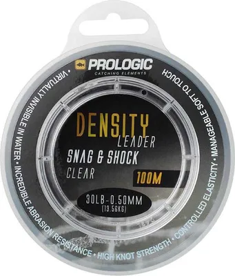 Zdjęcie produktu dla Prologic Density Snag & Shock Leader Clear 0,50 mm 100 m 13,6 kg Żyłka