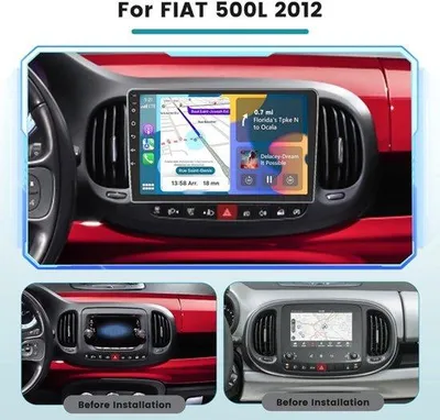 Productafbeelding van 2+64G Android-autoradio voor 2012-2017 met draadloze CarPlay Android Auto, 10,1 inch 2 DIN-radio MirrorLink Wi-Fi GPS Bluetooth EQ FM/RDS SWC achteruitrijcamera
