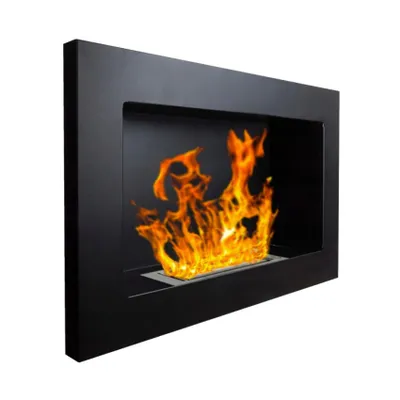 Obrázek produktu pro Nástěnný nebo vestavný krb na bioethanol Pisa Nero D 65 x D 12 x V 40