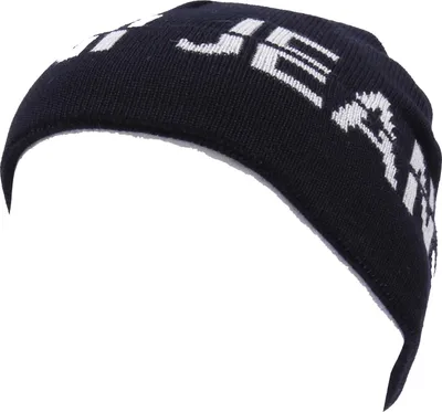 Imagen del producto de 9394X - Gorro de lana tipo beanie, mezcla de azul y gris, marca ARMANI JEANS, estilo "boy bimbo"