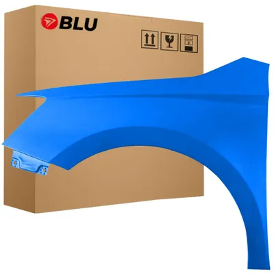 Obrázek produktu pro BLU Blatník náhrada pro Škoda Fabia III 3 NJ3 LF5W Levý Modrý RaceBlau | 2014-2022 | Přední | Lakovaný | Připravený k montáži