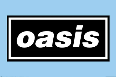 Produktbild von Oasis - Logo on blue - Poster 61x91,5 cm