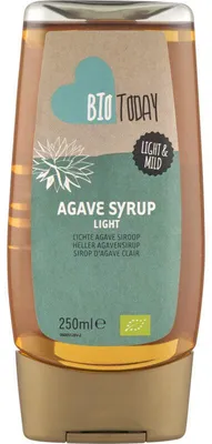 Produktbild von BioToday Agavensirup Light 250 g – , vegan, glutenfrei, natürlicher Agavendicksaft