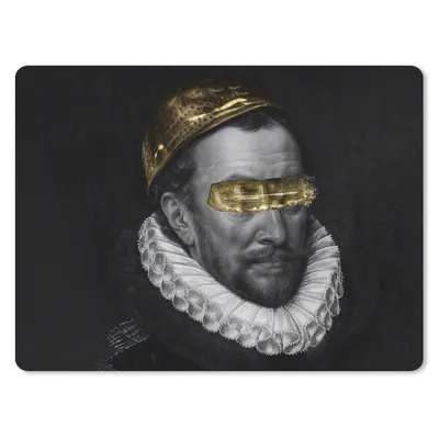 Produktbild von MuchoWow® Mauspad Mousepad Wilhelm von Oranien - Adriaen Thomasz - Gold 23x19 cm - Mousepads - Maus Mat - Pad - Mausunterlage - Schreibtischunterlage - Mauspad