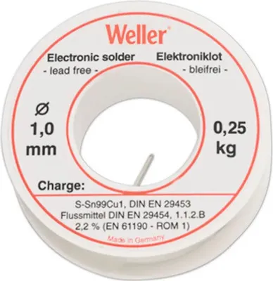 Produktbild von Weller EL99 / 1-250 T0054025299 Elektroniklot, bleifrei, EL99/1, 250 g, Ø 1, 0 mm