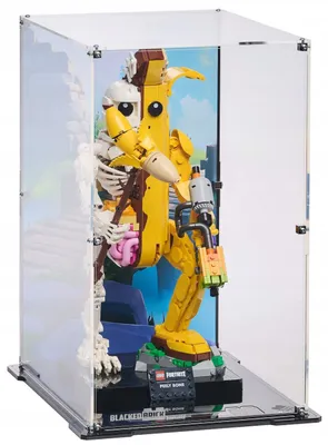 Image de Vitrine noire avec fond imprimé pour LEGO® Fortnite 77072 – Crâne