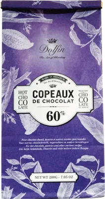 Produktbild von Dolfin Copeaux de Chocolat - Trinkschokolade in Flocken Zartbitter 60%