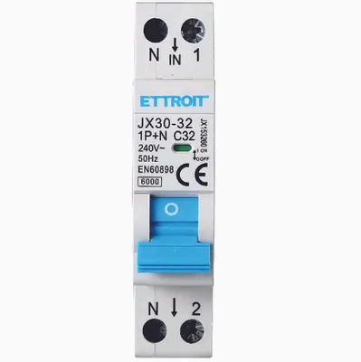 Immagine prodotto di ETTROIT interruttore magnetotermico 1P+N 32A 220V 6KA JX153260