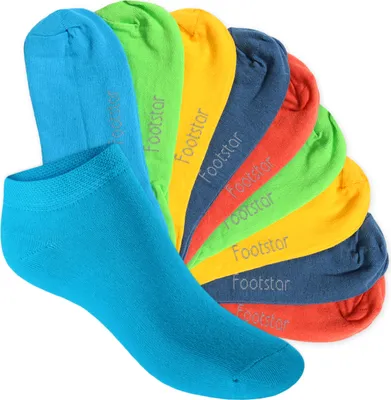 Produktbild von Footstar EVERYDAY! 10 Paar Kinder Sneaker Socken - Trendfarben 27-30
