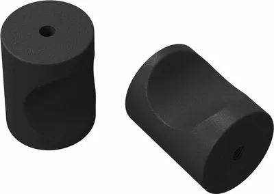 Produktbild von Schrankknöpfe 2 pcs Schwarz M4 x 12 mm Eisen