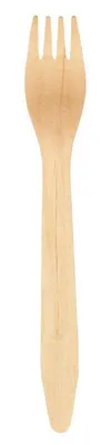 Produktbild von Gabel, 16,5 cm, Holz | Packung (100 Stück)