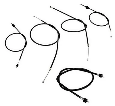 Produktbild von Bowdenzug Set m. Tachowelle Gaszug, Bremszug Kupplungszug Chokezug für Simson S50