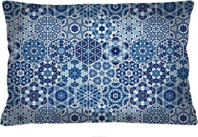 Produktbild von ARCO DESIGN Dekokissen "Malaga" Farbig Stoffbezug 40 x 60 cm Dekokissen mit Füllung Dekokissen für Wohnzimmer Schlafzimmer