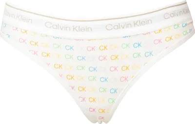 Obrázek produktu pro CK CALVIN KLEIN Dámské tanga z pružné bavlny, viditelný gumový pás s logem, číslo výrobku QP3017O, XS, 55 % bavlna, 37 % modal, 8 % Elastan