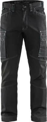 Produktbild von Blakläder Service Bundhose 1459 1142 mit Stretch in zwei Farben, Farbe:schwarz, Größe:D120 (D30)