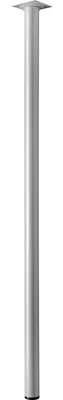 Produktbild von Hettich Tischbein 3,0 x 8,0 cm Aluminium-Optik - 1 Stück