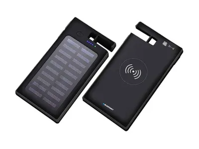 Immagine prodotto di Blaupunkt SOLAR-POWERBANK MIT KABELLOSER LADEFUNKTION UND SAUGNÄPFEN - 8000 mAh