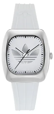 Produktbild von Adidas Uni Uhr RETRO WAVE ONE Silikon weiß AOSY26002