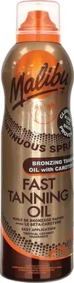 Immagine prodotto di Olio abbronzante rapido spray continuo con carotene - Abbronzante spray accelerante 175ml