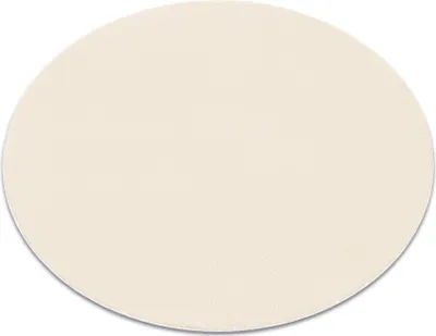 Produktbild von Modern Waschteppich LINDO Kreis creme, rutschfest, zottelig beige rund 80 cm