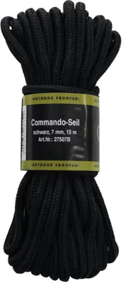 Produktbild von MFH Seil | schwarz | 7 mm | 15 Meter | Leine | Schnur